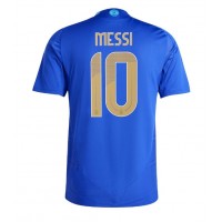 Camiseta Argentina Lionel Messi #10 Visitante Equipación Copa America 2024 manga corta